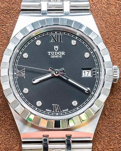 2022 Tudor Royal 38MM Black Dial Steel Bracelet (28500)