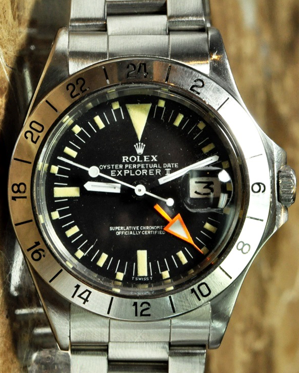 1975 (Serial 4.3 million) Rolex Explorer II 40MM Black Dial Steel Bracelet (1655)