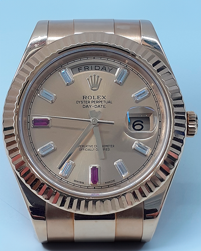 Rolex Day-Date II 41MM Champagne Dial President Bracelet (218238)