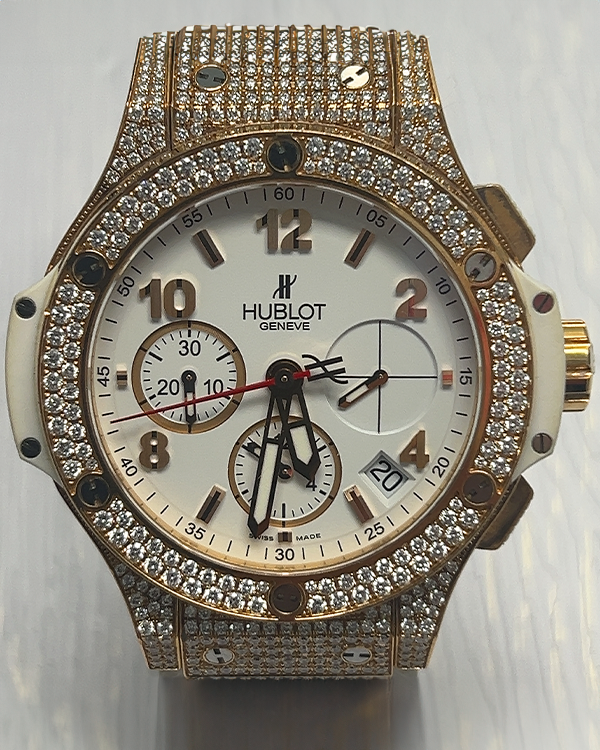 Hublot Big Bang Porto Cervo 41MM White Dial Rubber Strap (341.PE.230.RW.174)