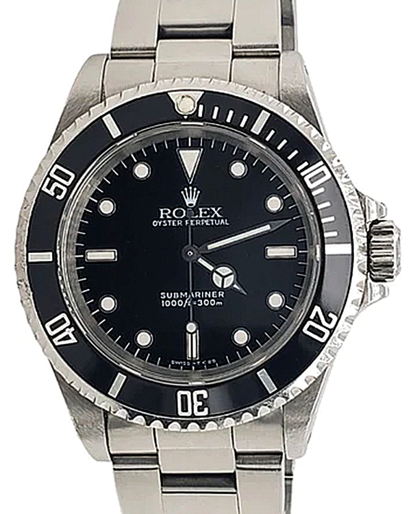 Rolex Submariner No-Date 40MM Black Dial Steel Bracelet (14060)