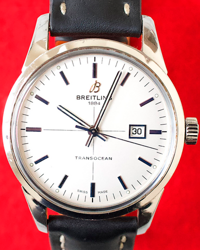 2013 Breitling Transocean 43MM White Dial Leather Strap (A1036012/G721)