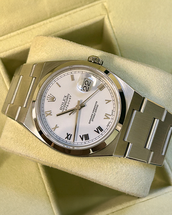 Rolex Datejust Oysterquartz 36 x 42MM Quartz White Dial Oysterquartz B ...