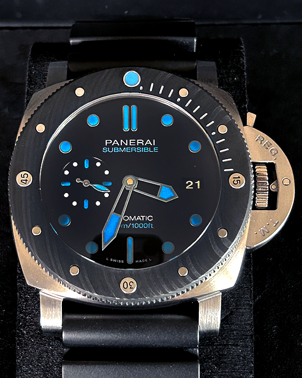 2020 Panerai Submersible BMG-TECH 47MM Black Dial Rubber Strap (PAM00799)