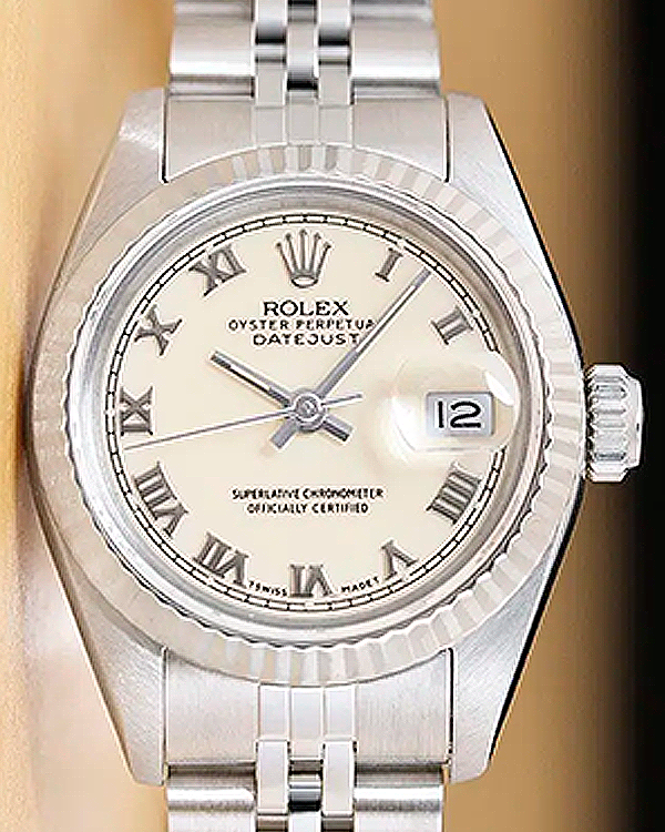 Rolex Lady-Datejust 26MM Cream Dial Jubilee Bracelet (69174)