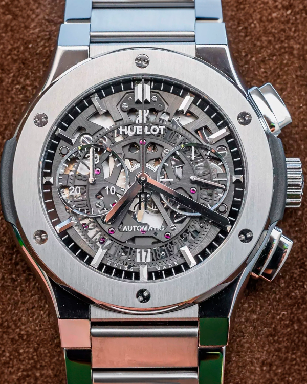 Hublot Classic Fusion 45MM Skeleton Dial Titanium Bracelet (528.NX.0170.NX)