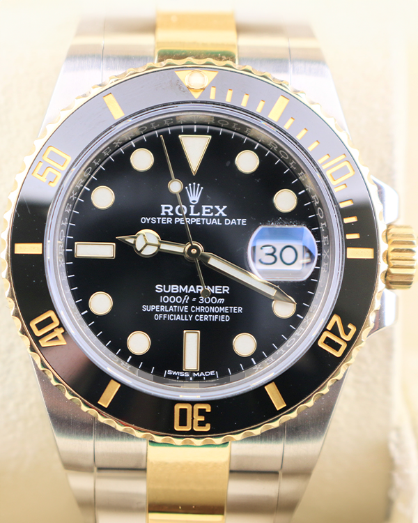 Rolex Submariner Date 40MM Black Dial Two-Tone Oyster Bracelet (116613)