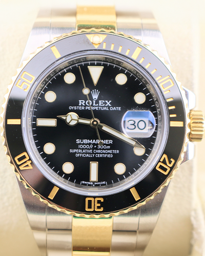 Rolex Submariner Date 40MM Black Dial Two-Tone Oyster Bracelet (116613)