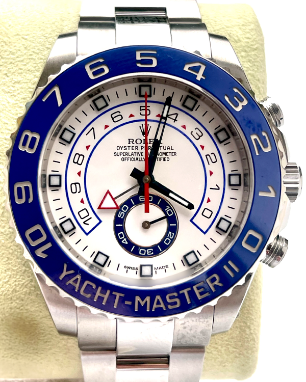 2015 Rolex Yacht-Master II 44MM White Dial Steel Oyster Bracelet (116680)