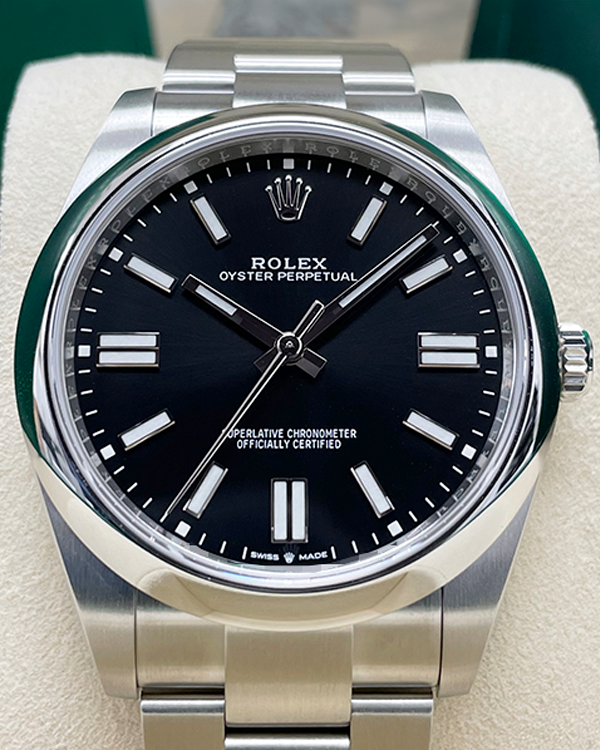 2023 Rolex Oyster Perpetual 41MM Black Dial Oyster Bracelet (124300)