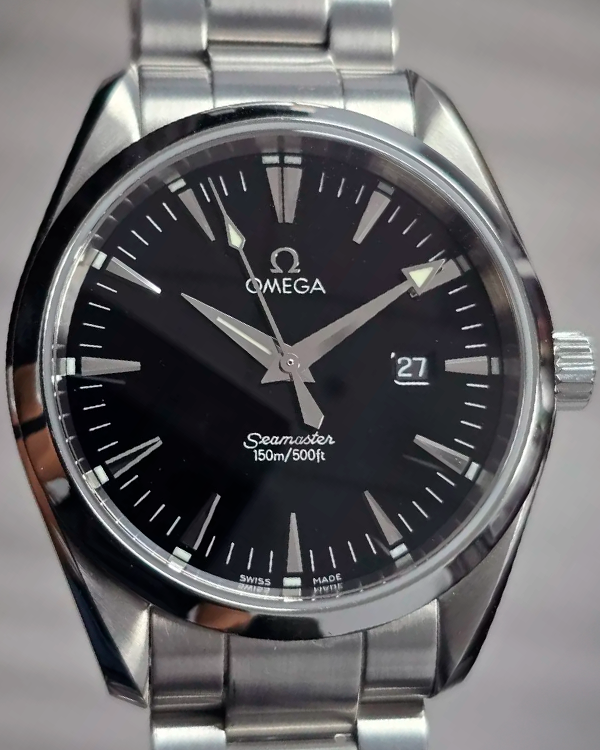 Omega Seamaster Aqua Terra 39.2MM Quartz Black Dial Steel Bracelet (2517.50.00)