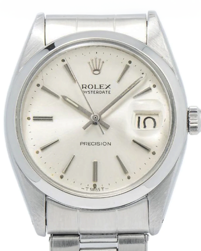 Rolex Oyster Precision 34MM Silver Dial Oyster Bracelet (6694)