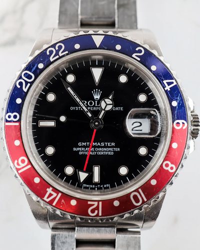 1991 (N Serial) Rolex GMT-Master "Pepsi" 40MM Black Dial Oyster Bracelet (16700)