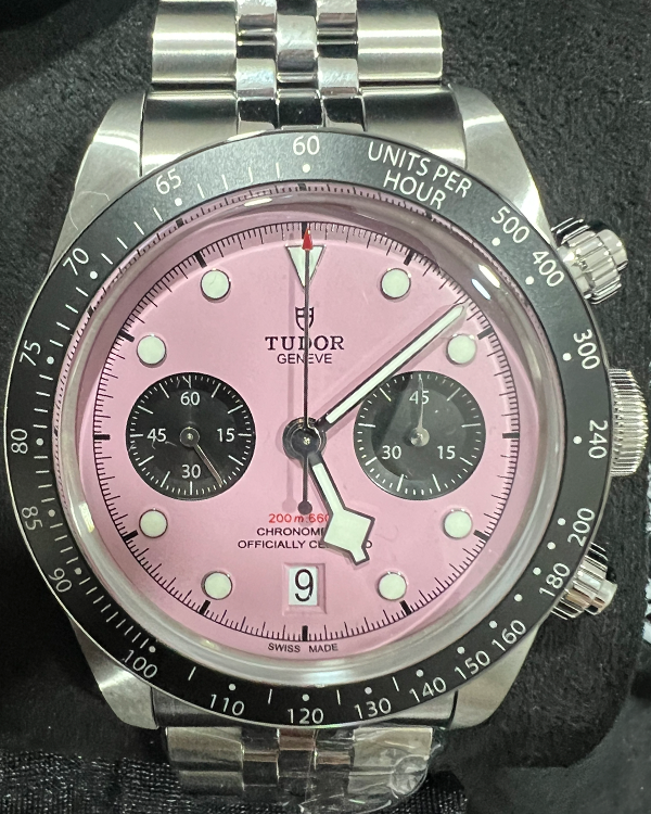 2024 Tudor Black Bay Chrono 41MM Pink Dial Steel Bracelet (79360N)