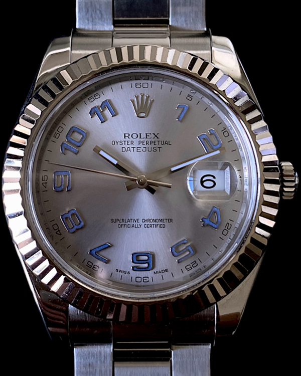 2009 (V Serial) Rolex Datejust II 41MM Silver Dial Oyster Bracelet (116334)