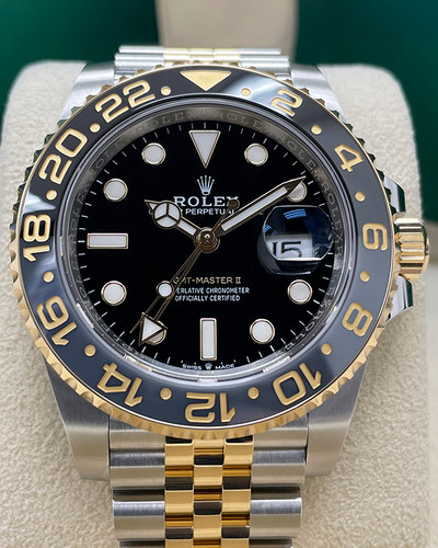 2023 Rolex GMT-Master II 40MM Black Dial Two-Tone Jubilee Bracelet (126713GRNR)