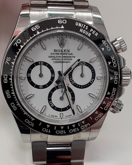2024 Rolex Cosmograph Daytona 40MM "Panda" White Dial Oyster Bracelet (126500LN)