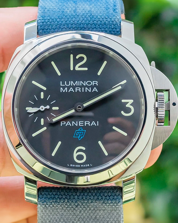 Panerai Luminor Marina 44MM Black Dial Textile Strap (PAM00777)