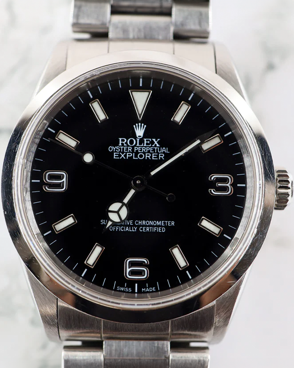 1996 Rolex Explorer 36MM Black Dial Oyster Bracelet (14270)