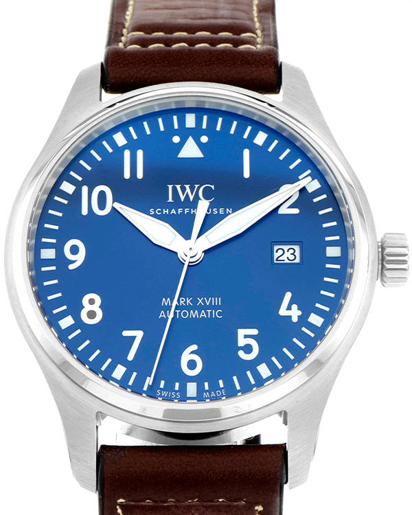 2023 IWC Schaffhausen Pilot Mark XVIII "Le Petit Prince" 40MM Blue Dial Leather Strap (IW327010)