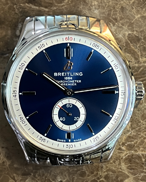 Breitling Premier Automatic 40MM Blue Dial Steel Bracelet (A37340)