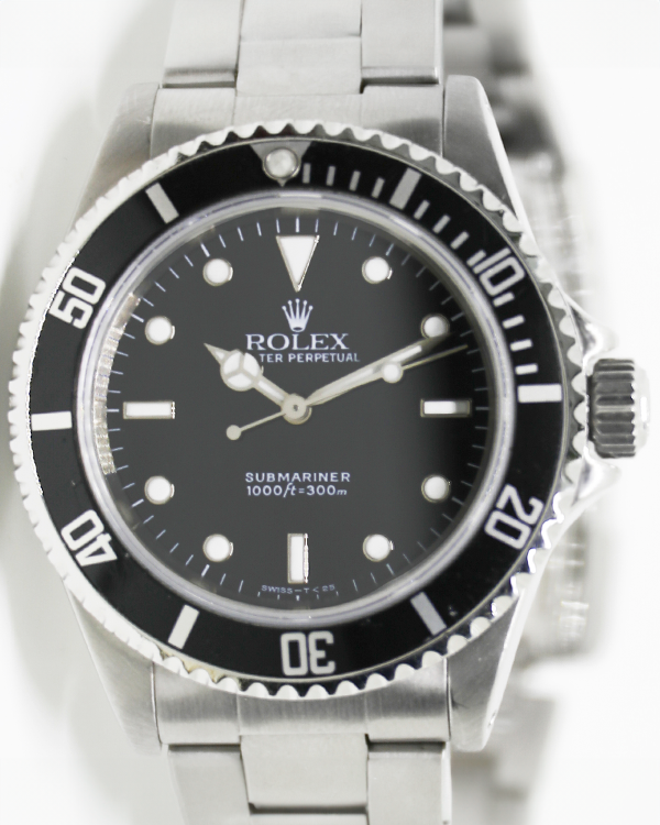 Rolex Submariner No-Date 40MM Black Dial Oyster Bracelet (14060)