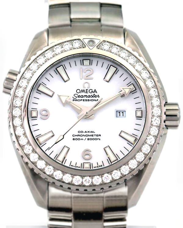 2020 Omega Seamaster Planet Ocean 37.5MM White Dial Steel Bracelet (232.15.38.20.04.001)