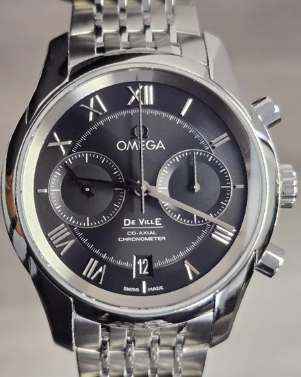 2020 Omega De Ville Co-Axial 42MM Black Dial Steel Bracelet (431.10.42.51.01.001)