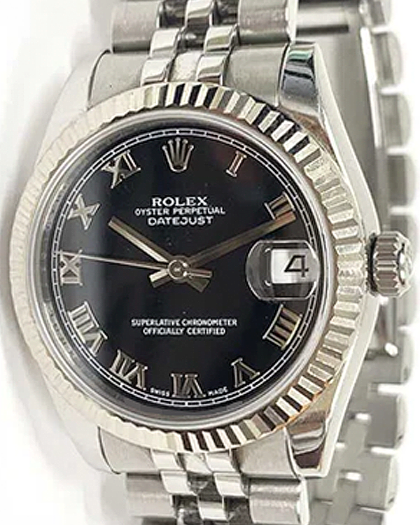 Rolex Datejust 31MM Black Dial Jubilee Bracelet  (178274)