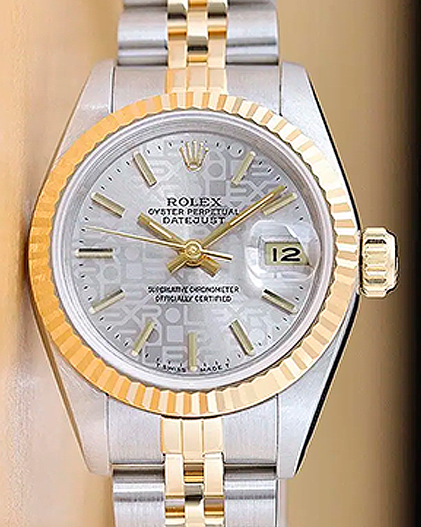 Rolex Lady-Datejust 26MM Grey "Jubilee Motif" Dial Two-Tone Jubilee Bracelet (69173)