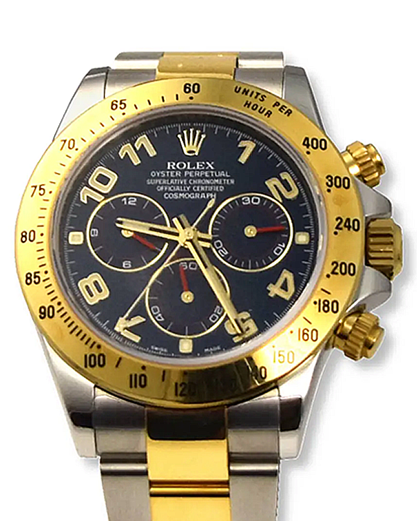 Rolex Cosmograph Daytona 40MM Black Dial Two-Tone Bracelet (116523)