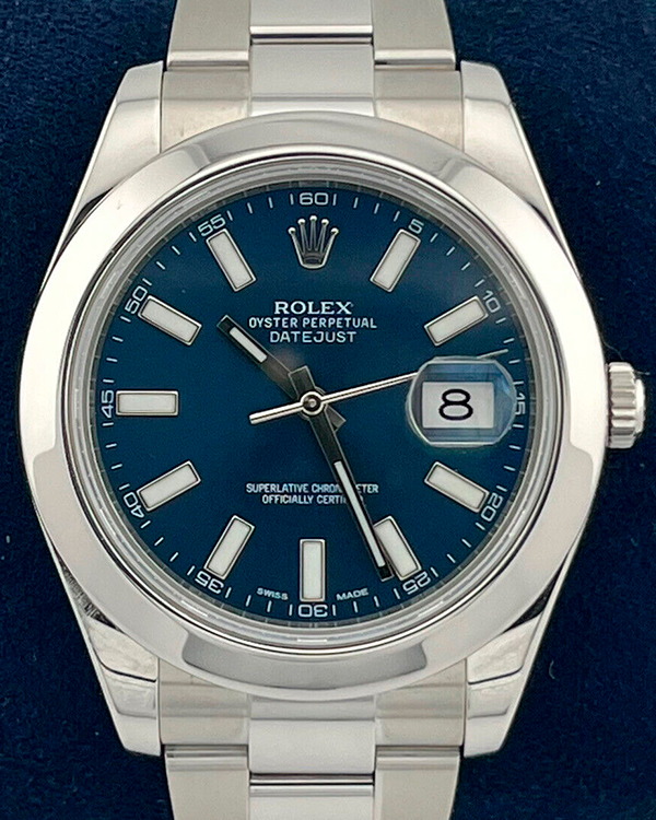 Rolex Datejust II 41MM Blue Dial Oysterteel Bracelet (116300)