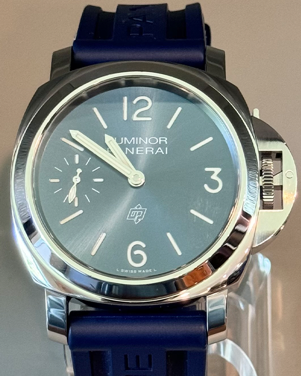 2020 Panerai Luminor Blu Mare 44MM Steel Blue Dial Rubber Strap (PAM01085)