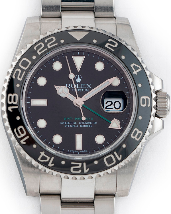 2008 (V Serial) Rolex GMT-Master II 40MM Black Dial Oyster Bracelet (116710LN)