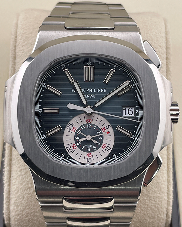 2011 Patek Philippe Nautilus 40.5MM Blue Dial Steel Bracelet (5980/1A-001)