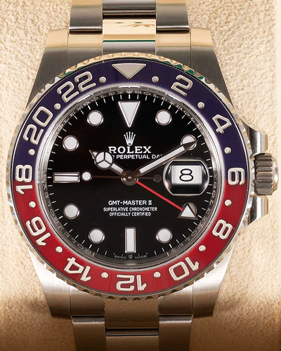 2021 Rolex GMT-Master II "Pepsi" 40MM Black Dial Oyster Bracelet (126710BLRO)