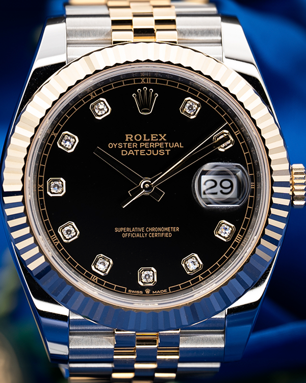 2023 Rolex Datejust 41MM Black Dial Two-Tone Jubilee Bracelet (126333)