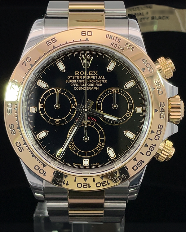 2024 Rolex Cosmograph Daytona 40MM Black Dial Two-Tone Oyster Bracelet (116503)