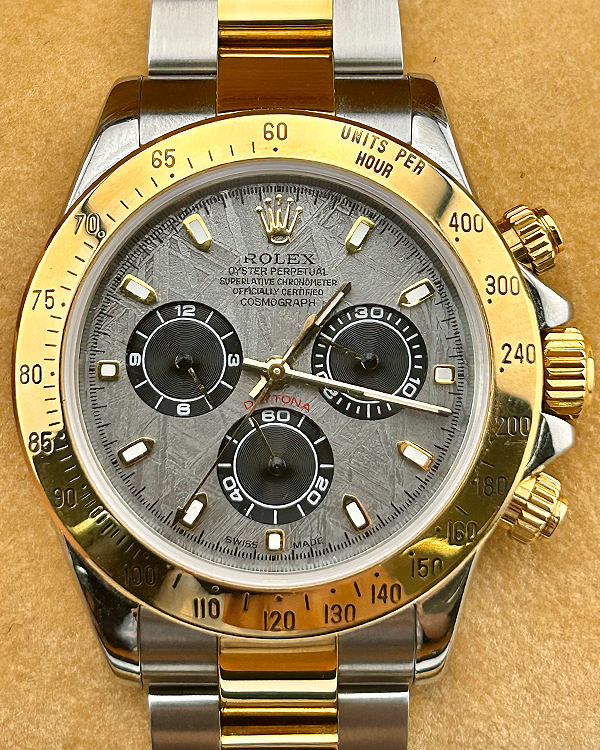 Rolex Cosmograph Daytona 40MM Aftermarket Meteorite Dial Two-Tone Oyster Bracelet (116523)