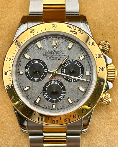 Rolex Cosmograph Daytona 40MM Aftermarket Meteorite Dial Two-Tone Oyster Bracelet (116523)