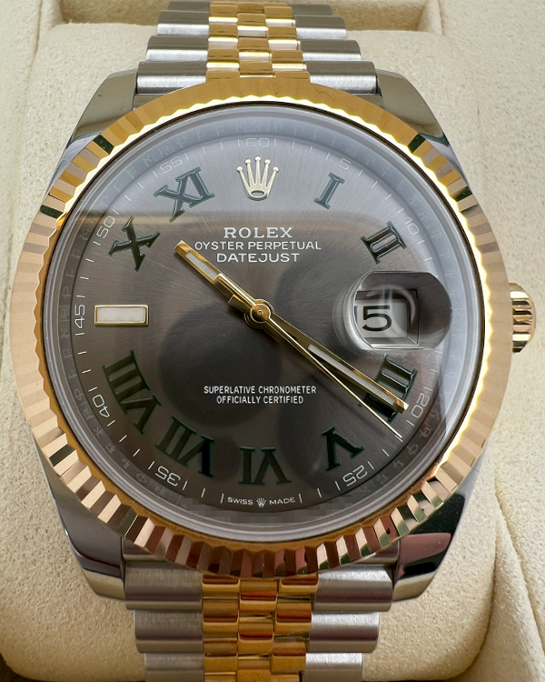 2024 Rolex Datejust "Wimbledon" 41MM Slate Dial Two-Tone Jubilee Bracelet (126333)