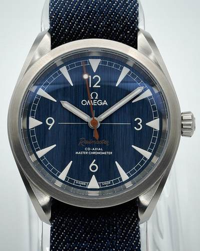 Omega Seamaster Railmaster 40MM Blue Dial Textile Strap (220.12.40.20.03.001)