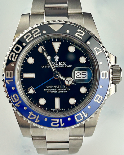 2018 Rolex GMT-Master II "Batman" 40MM Black Dial Oyster Bracelet (116710BLNR)