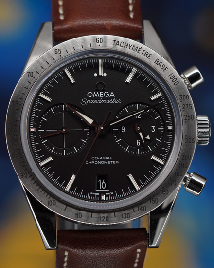 Omega Speedmaster '57 41.5MM Black Dial Leather Strap (331.12.42.51.01.001)