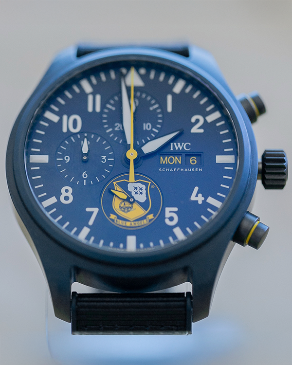 2023 IWC Schaffhausen Pilot 44.5MM Blue Dial Textile/Rubber Strap (IW389109)