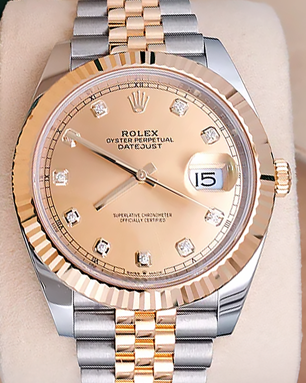 2022 Rolex Datejust 41MM Champagne Dial Two-Tone Jubilee Bracelet (126333)