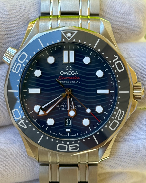 Omega Seamaster Diver 300M 42MM Blue Dial Steel Bracelet (210.30.42.20.03.001)