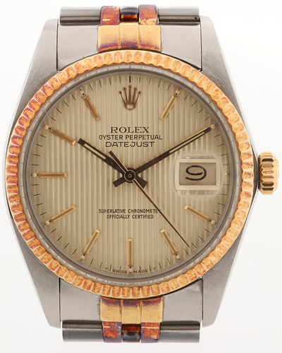 Rolex Datejust 36MM Champagne Dial Two-Tone Jubilee Bracelet (16013)