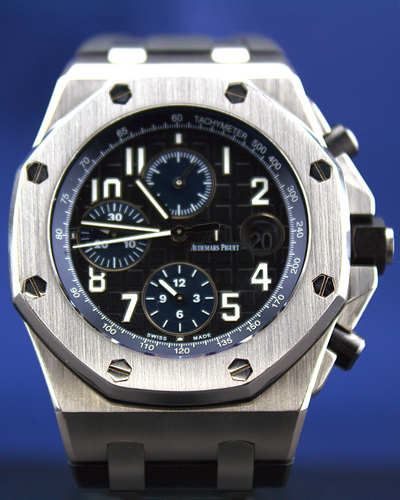 2019 Audemars Piguet Royal Oak Offshore 42MM Black Dial Rubber Strap (26470ST.OO.A028CR.01)