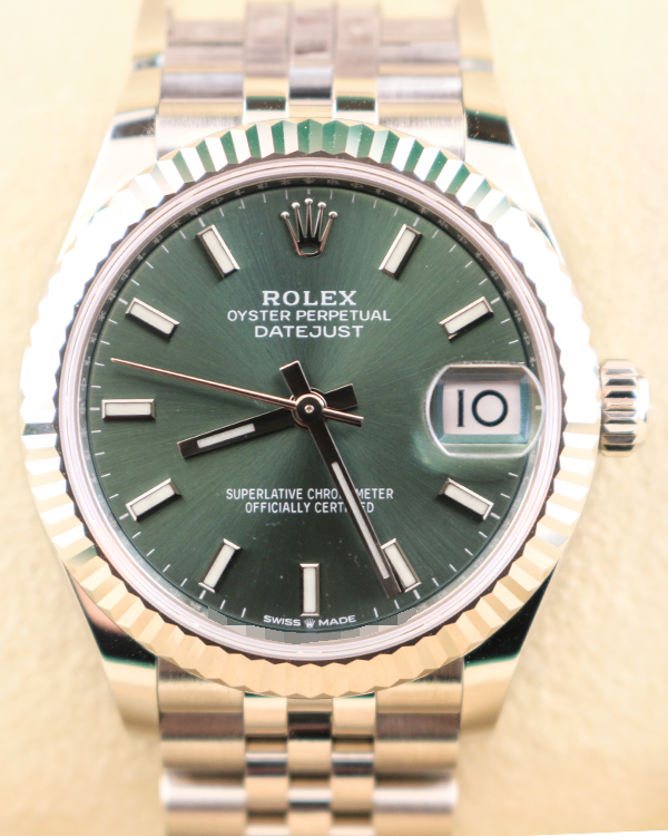 2022 Rolex Datejust 31MM Mint Green Dial Jubilee Bracelet (278274)